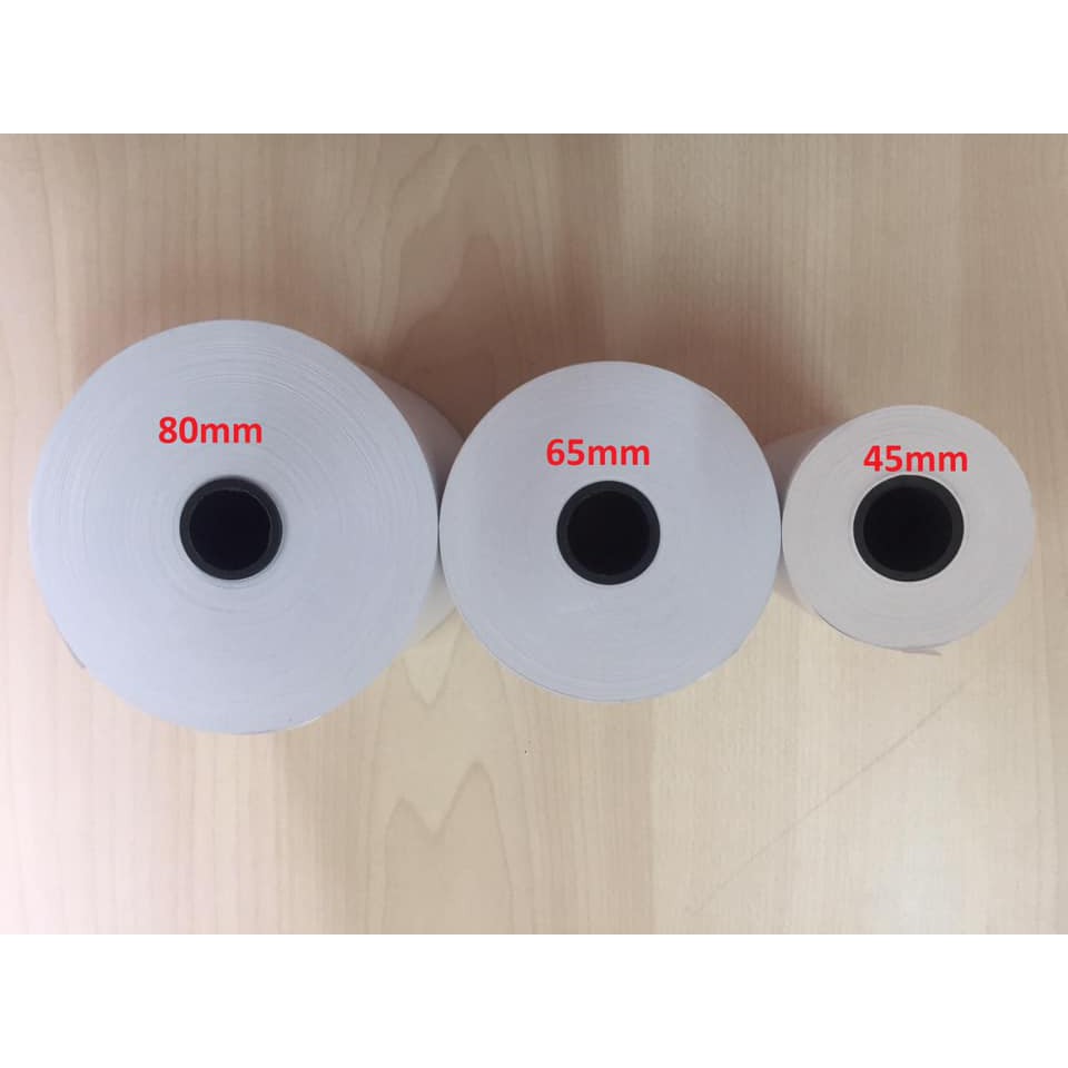 Giấy in nhiệt K80 x 80mm thùng 10 cuộn