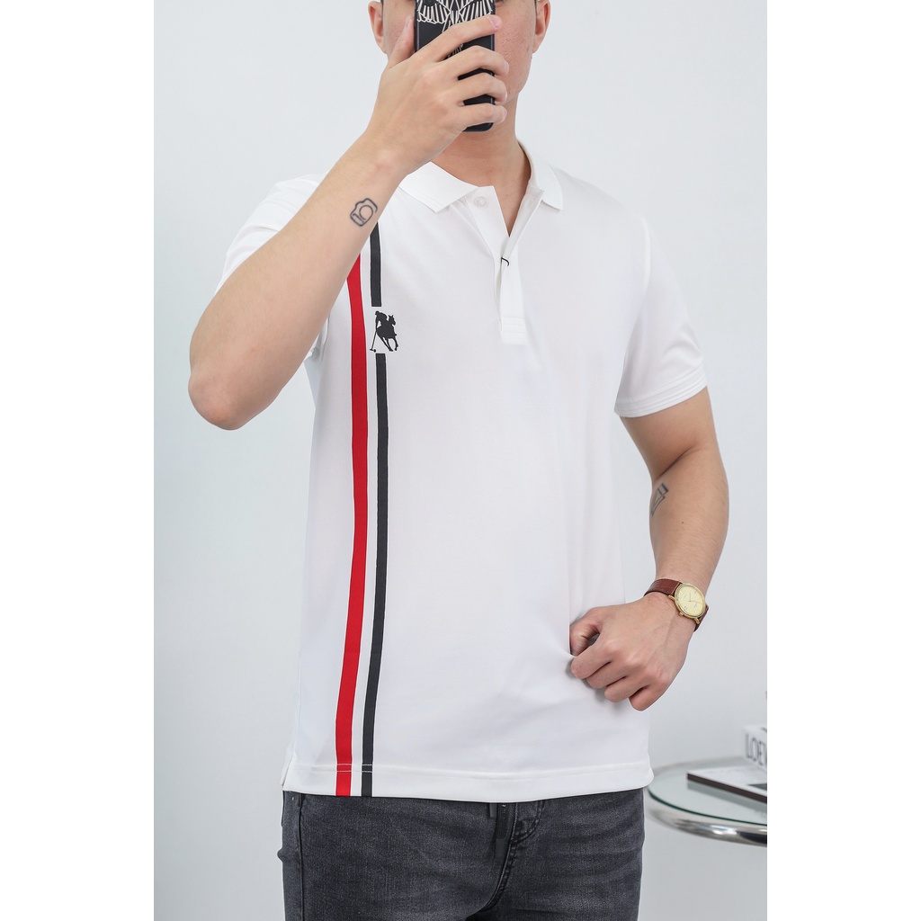 Áo Polo Nam, Áo Thun Nam GRAYHOMME Cao Cấp, Siêu Mát, Polo Kẻ TPG016