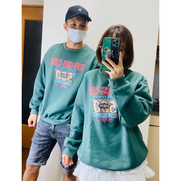 Áo Nỉ Sweater Số 500 Áo Cổ Tròn Siêu Hot, From Unisex Tay Bồng, Màu Đen Basic Siêu Hot ( Ảnh Thật 100%)