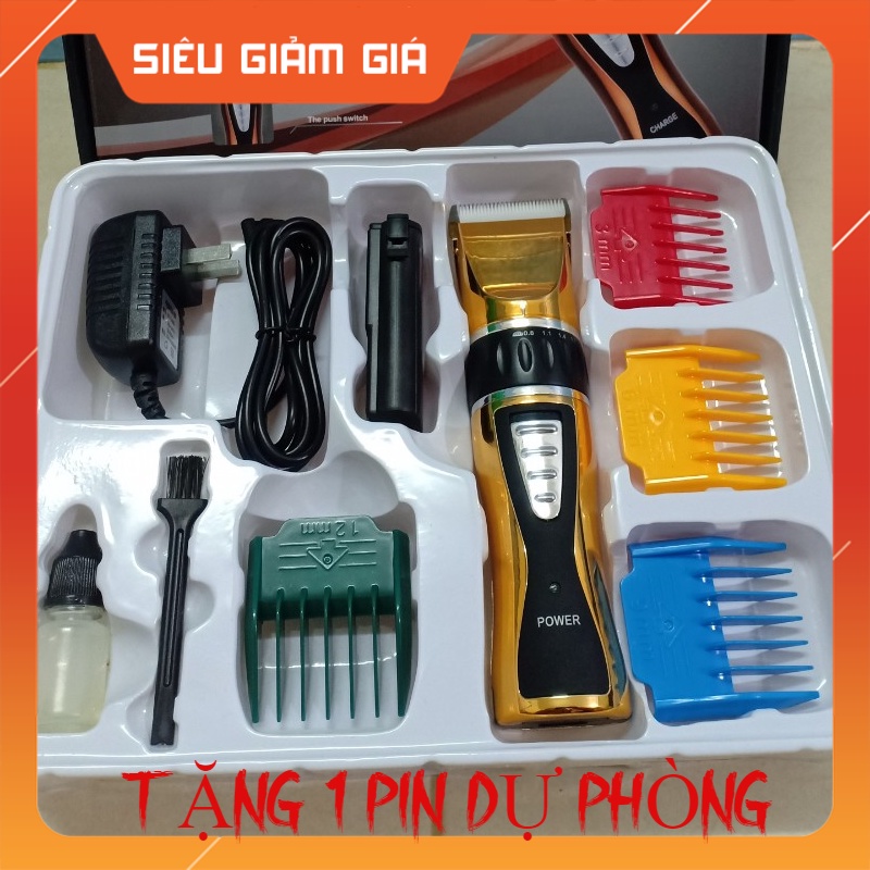 Tông đơ cắt tóc gia đình công suất 12w MD939, Tăng đơ cắt tóc gia đình chuyên nghiệp (Kèm thêm 1 pin)