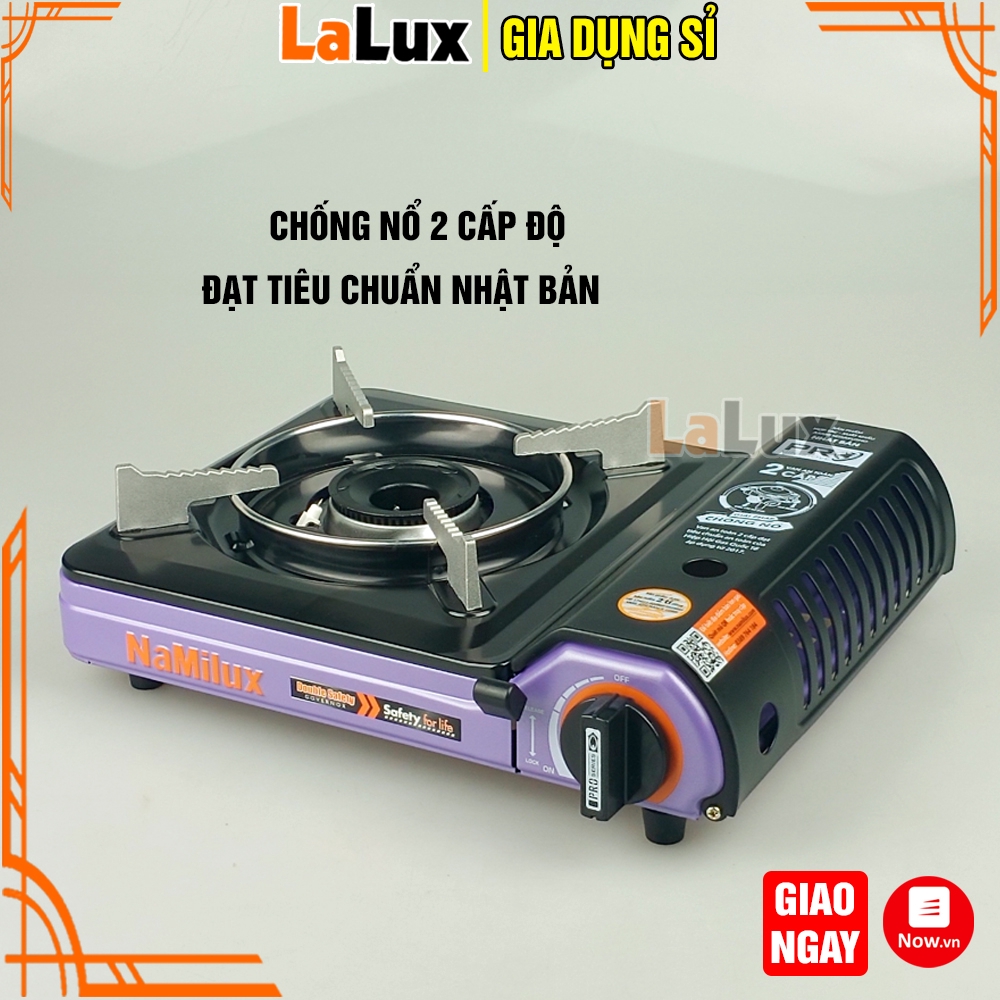 Bếp Gas Mini NAMILUX PL2021PF - Bếp Ga Mini Namilux Chống Nổ 2 Cấp Độ, Tự Động Ngắt Ga, Đạt Tiêu Chuẩn Nhật Bản LALUX