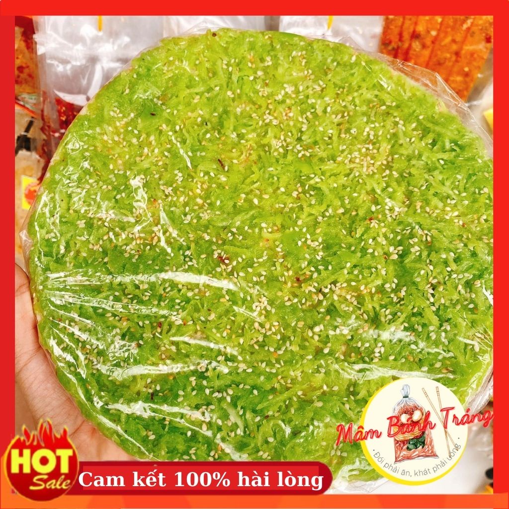 BÁNH TRÁNG DỪA NON LÁ DỨA SIÊU NGON - vị lá dứa ( gói 200gr )