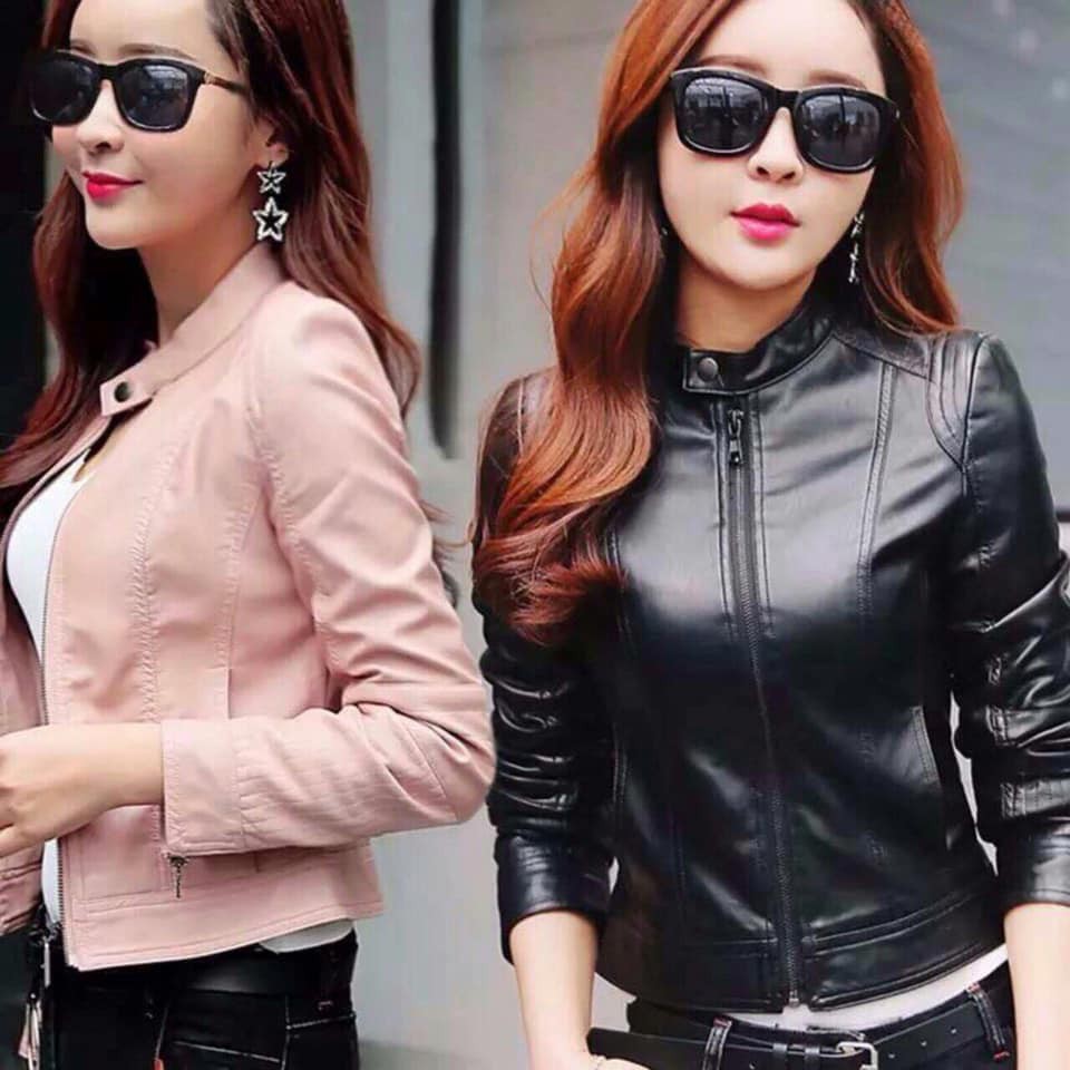 (ảnh thật+clip)Áo da hàng quảng châu cao cấp A132