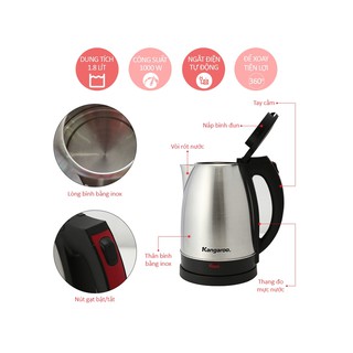 [FREESHIP 99K]_Ấm đun siêu tốc Kangaroo KG-338