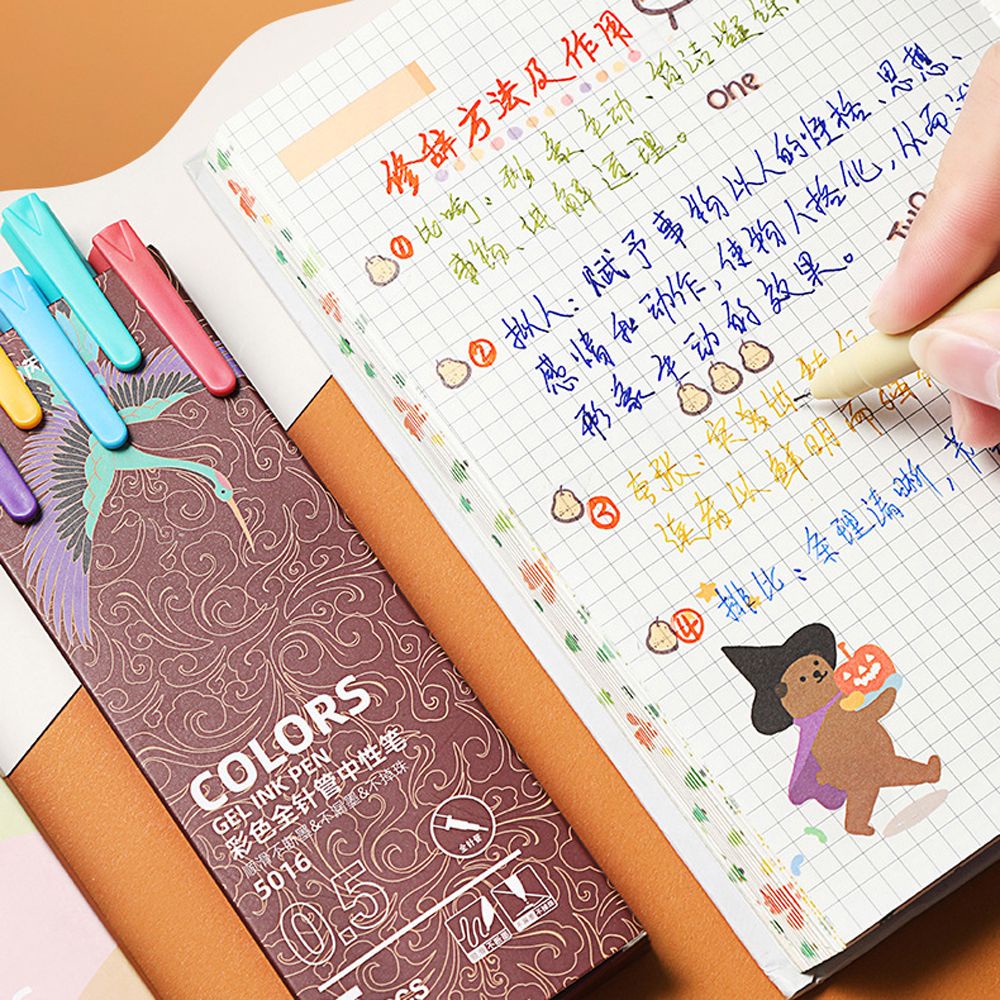 Set 5 bút bi kiểu dáng dễ thương dành cho học sinh