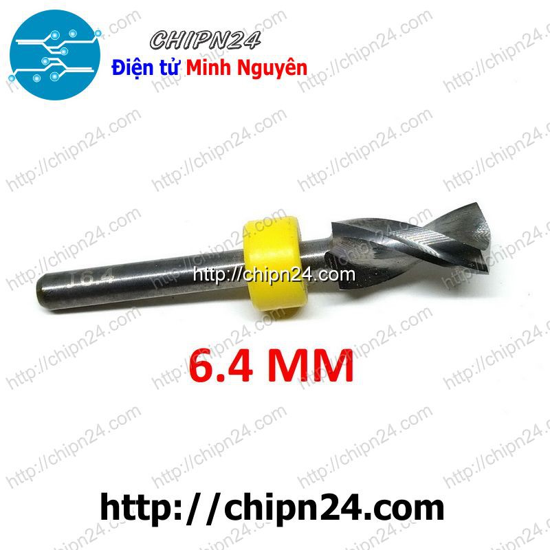 [1 CÂY] Mũi khoan mạch in CNC 6.4mm