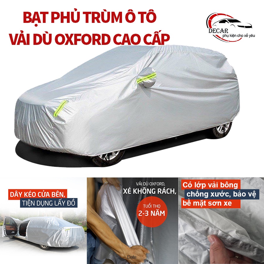 Bạt trùm bảo vệ xe bán tải Toyota Hilux,áo mưa bạc vải dù Oxford cao cấp bền đẹp đậy che kín xe oto bán tải