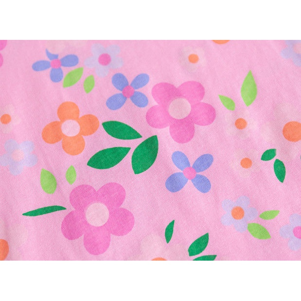 Áo Thun Cotton Tay Ngắn Phong Cách Hàn Nhật Hàng Mới Dành Cho Bé Gái
