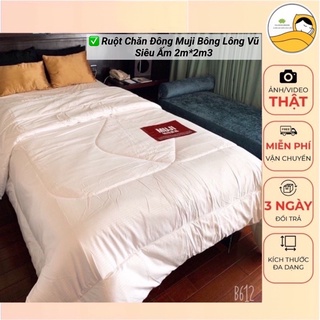 Ruột chăn mujik bông lông vũ hàng nhập khẩu chính hãng cao cấp siêu ấm