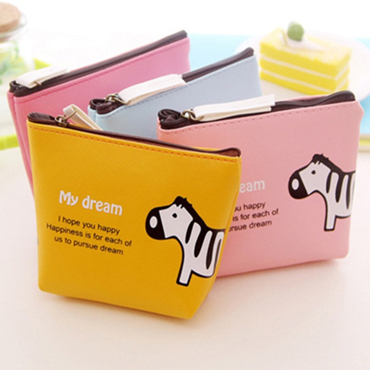 Ví Da PU Đựng Tiền Xu Hình Động Vật Hoạt Hình Đáng Yêu