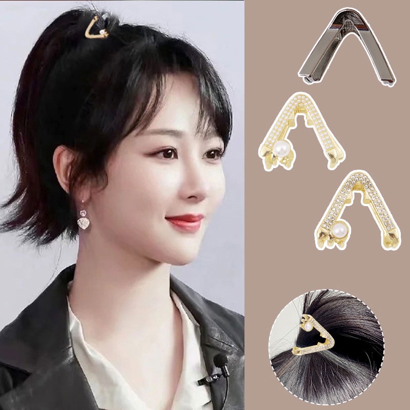 Kẹp Tóc Đính Đá Và Ngọc Trai Nhân Tạo Thời Trang