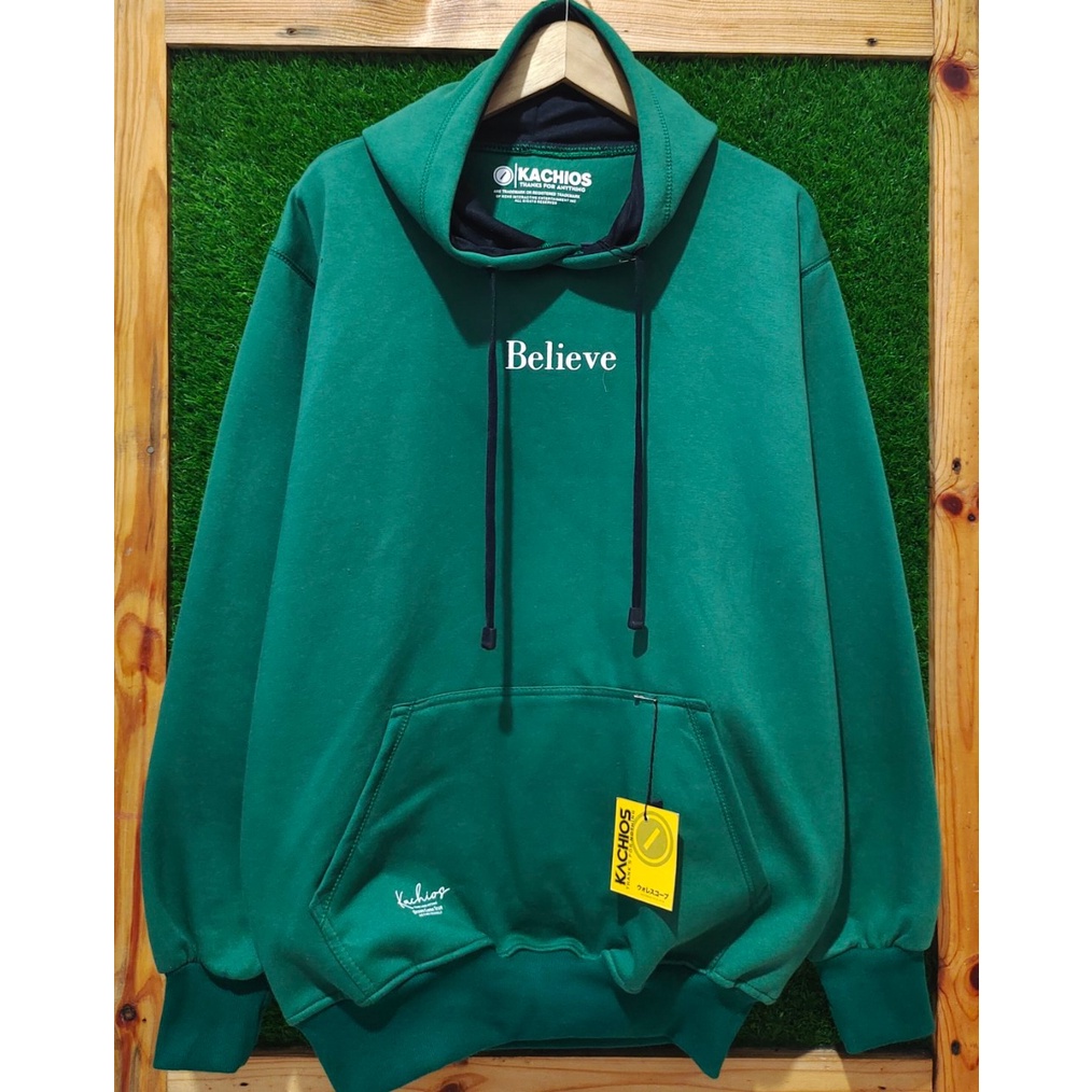 Weater Áo Khoác hoodie Trơn Chất Lượng Cao In Họa Tiết Guy distro Bandung KACHIOS Green Bottle believe Dành Cho Nam