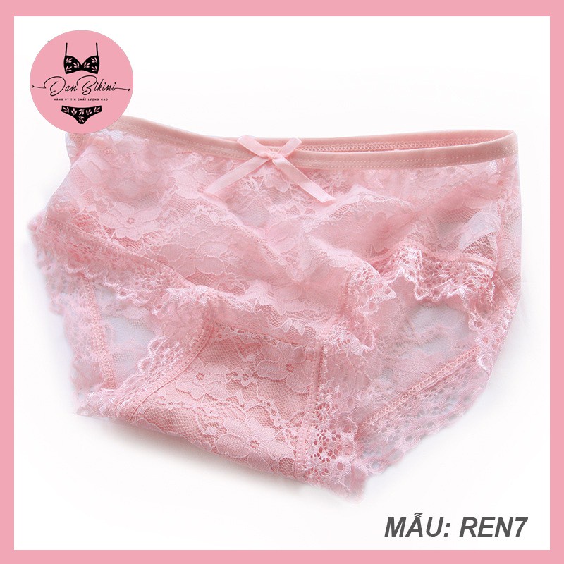Quần Lót Ren Nữ Sexy Quyến Rũ thiết kế hoa phối tầng điệu đà mã 0172