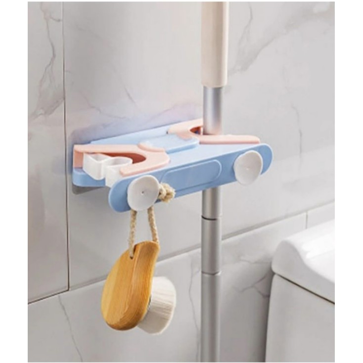 Móc cài chổi, kẹp chổi đôi siêu chắc chắn và tiện dụng
