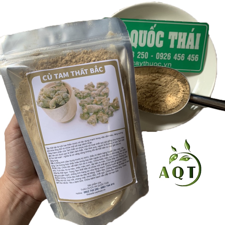 Bột Tam Thất Bắc Nguyên Chất 500g, Bột Tam Thất Ngừa Ung Thư, Bồi Bổ Cơ Thể