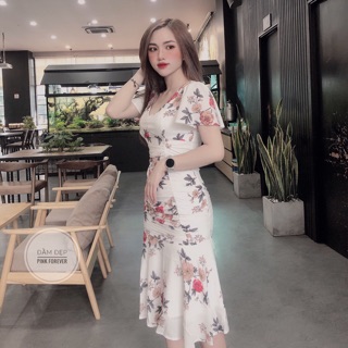 Đầm hoa đuôi cá