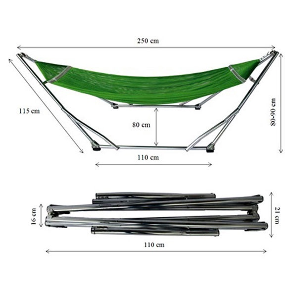 Võng xếp inox khung tròn 304  chính hãng giá rẻ sáng bóng lưới cỡ lớn bảo hành 2 năm | BigBuy360 - bigbuy360.vn