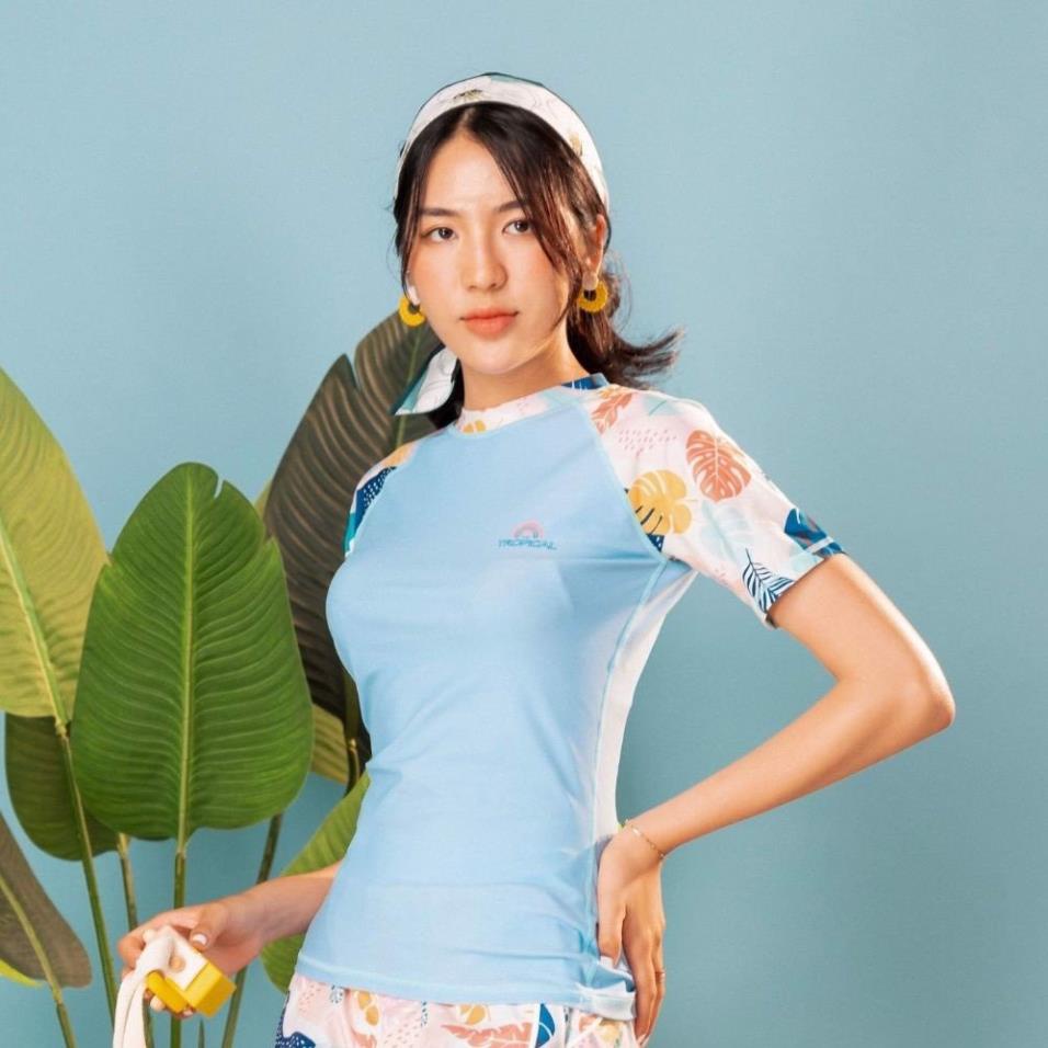 Áo Bơi Nữ Tay Ngắn - Short Sleeve Ice Tropical new | BigBuy360 - bigbuy360.vn