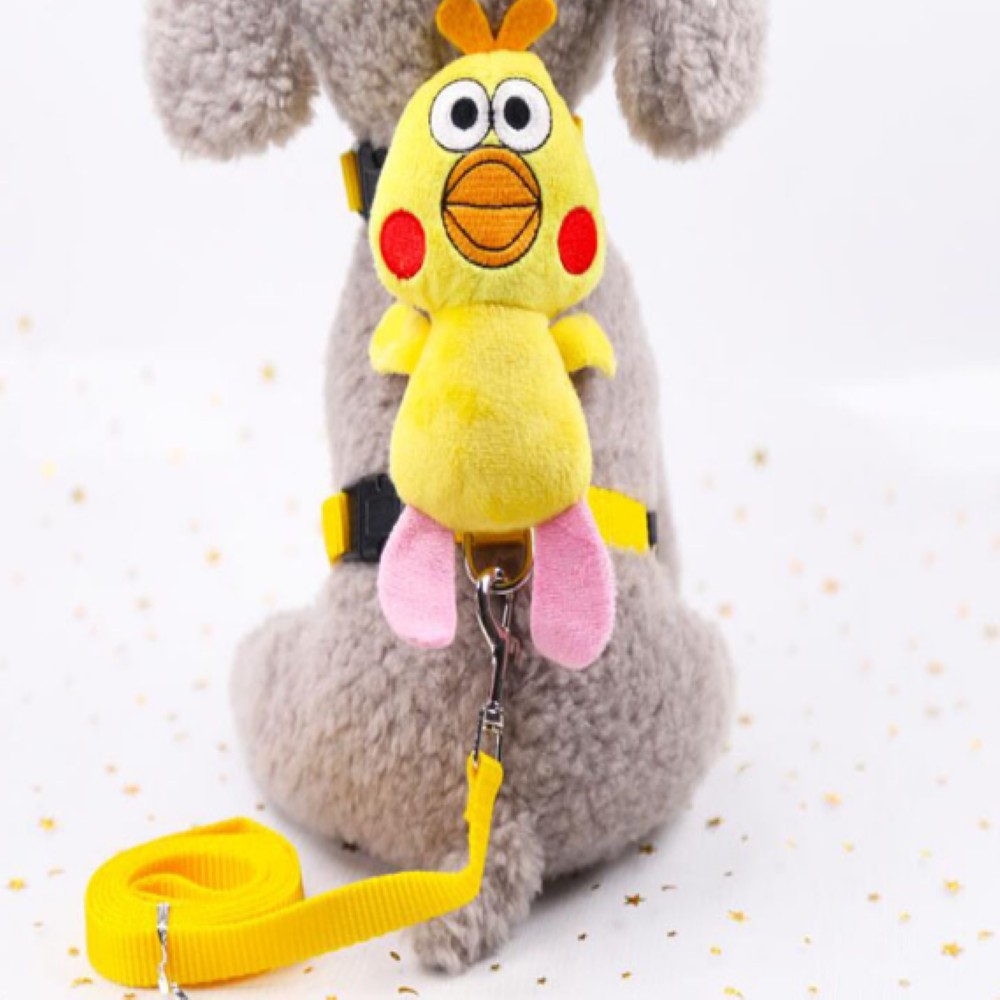 🎖️ Dây Dắt/ Dây Dắt Yếm Xích Chó Mèo Hình Vịt Donal, Gấu Trúc, Thỏ Dễ Thương Từ 5kg - 8kg/ Pets At Home