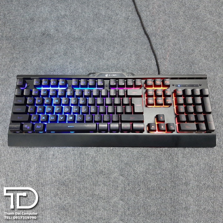 Bàn phím giả cơ E-Dra EK701 LED RGB cũ dùng tốt - Bàn phím gaming E-Dra EK701