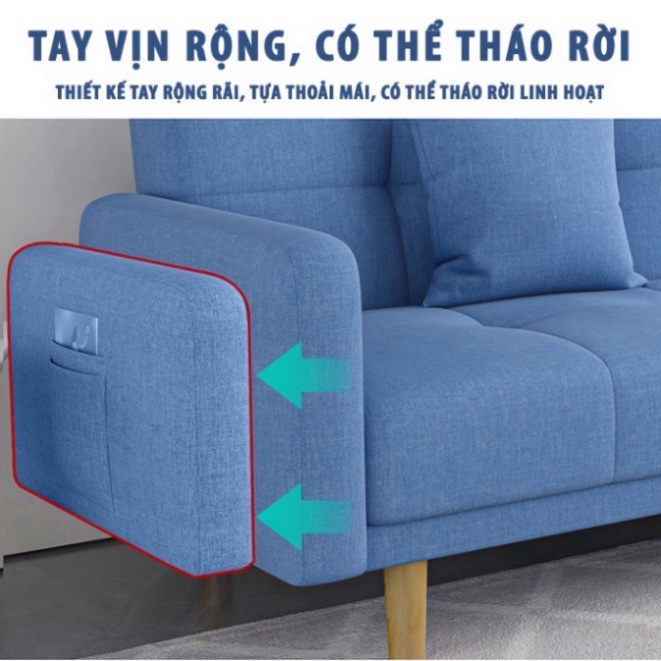 Bộ Sofa Phòng Khách Văn Phòng Đa Năng Thông Minh, Có thể ngả thành giường. Kích thước Ghế Rộng 180cm .