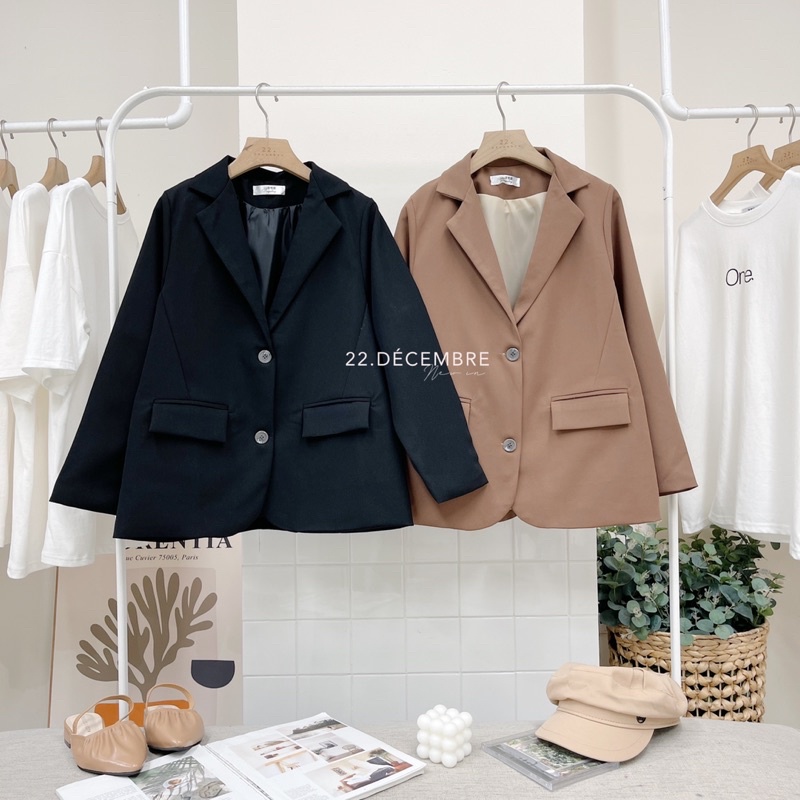 Áo blazer vải tuyết mưa có lót