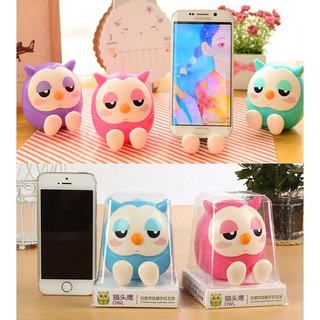 Xả hàng Giá đỡ điện thoại kiêm ống heo hình cú Tiện lợi