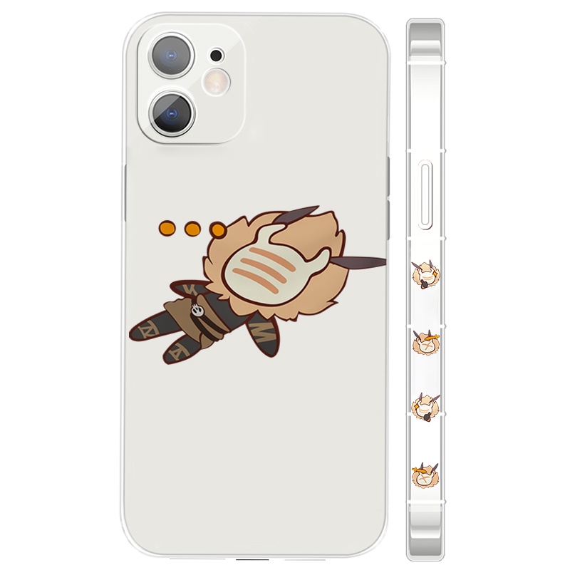 Hilichurl phone case Genshin Impact new Khaenri'ah transparent game cartoon anime cute monster Iphone Tcho-Tcho anime culture quadratic element protective case