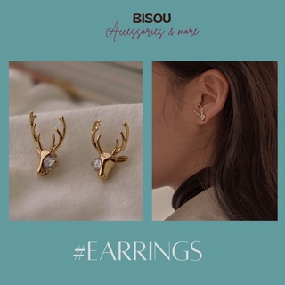[Bisou.hanoi] Khuyên tai đá hình hươu Naring vintage 𝐌𝐒𝐊𝐓𝟎𝟒𝟐