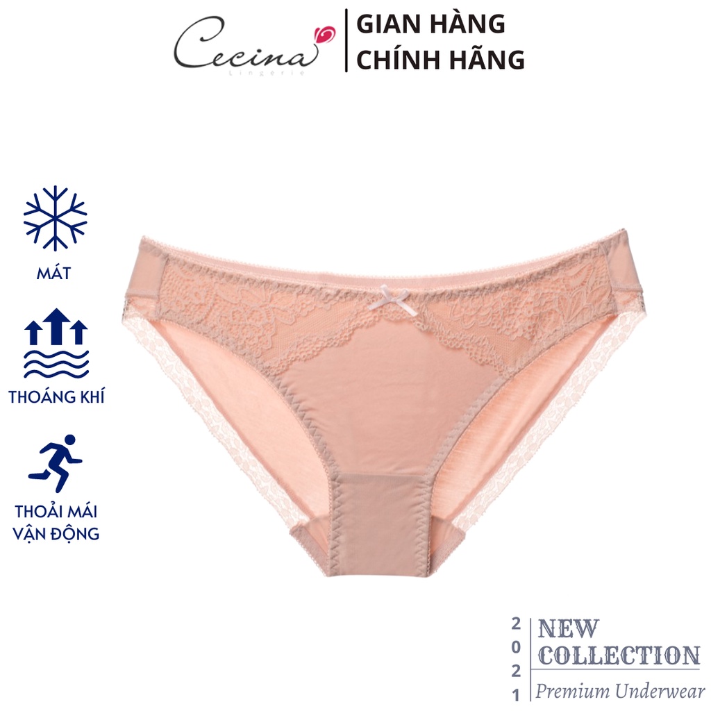Quần lót nữ 𝐂𝐄𝐂𝐈𝐍𝐀 phối ren 2 bên, thiết kế ôm mông vừa vặn, dễ chịu - CBI1610