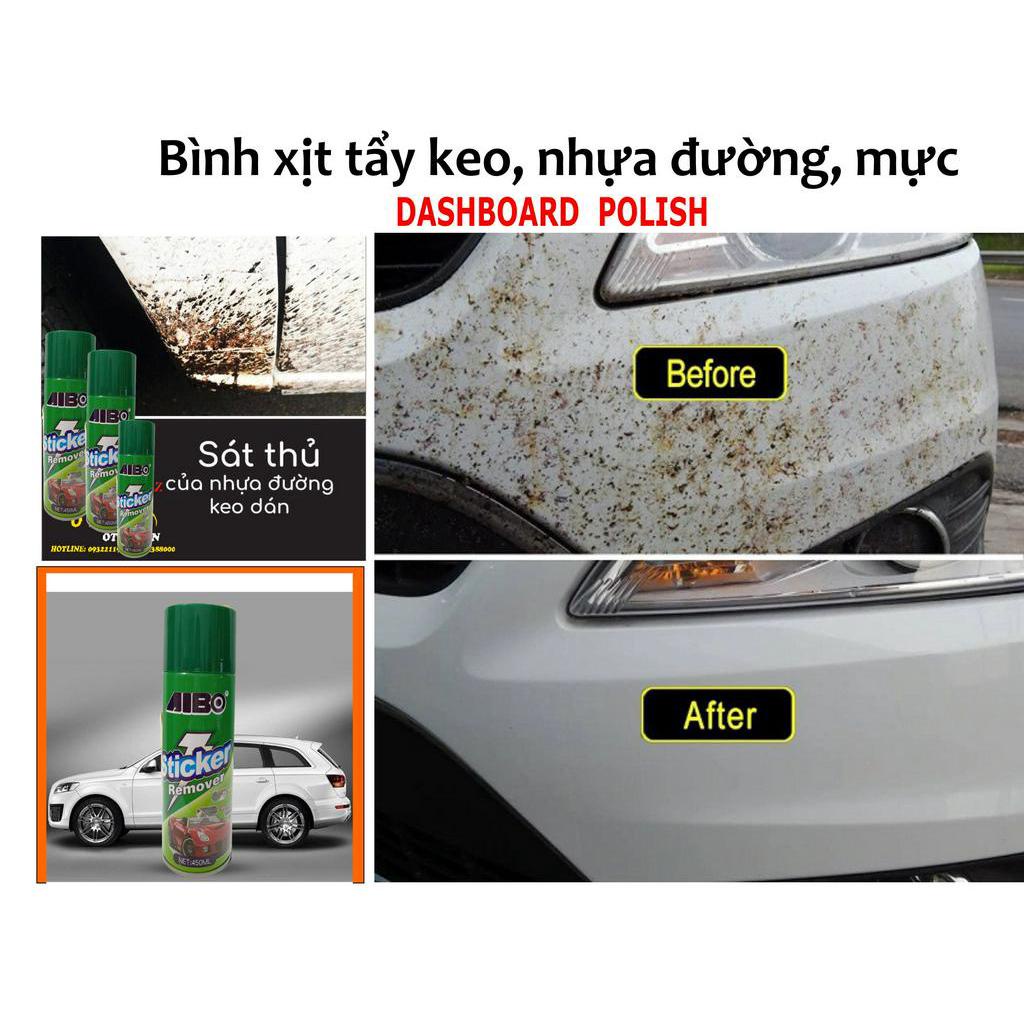 Bình xịt tẩy vết bẩn, keo dán, nhựa đường AIBO chính hãng