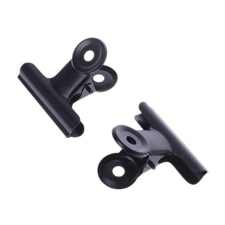 5Pcs Letter Clips Stainless Steel Black Metal Paper File Binder Clips