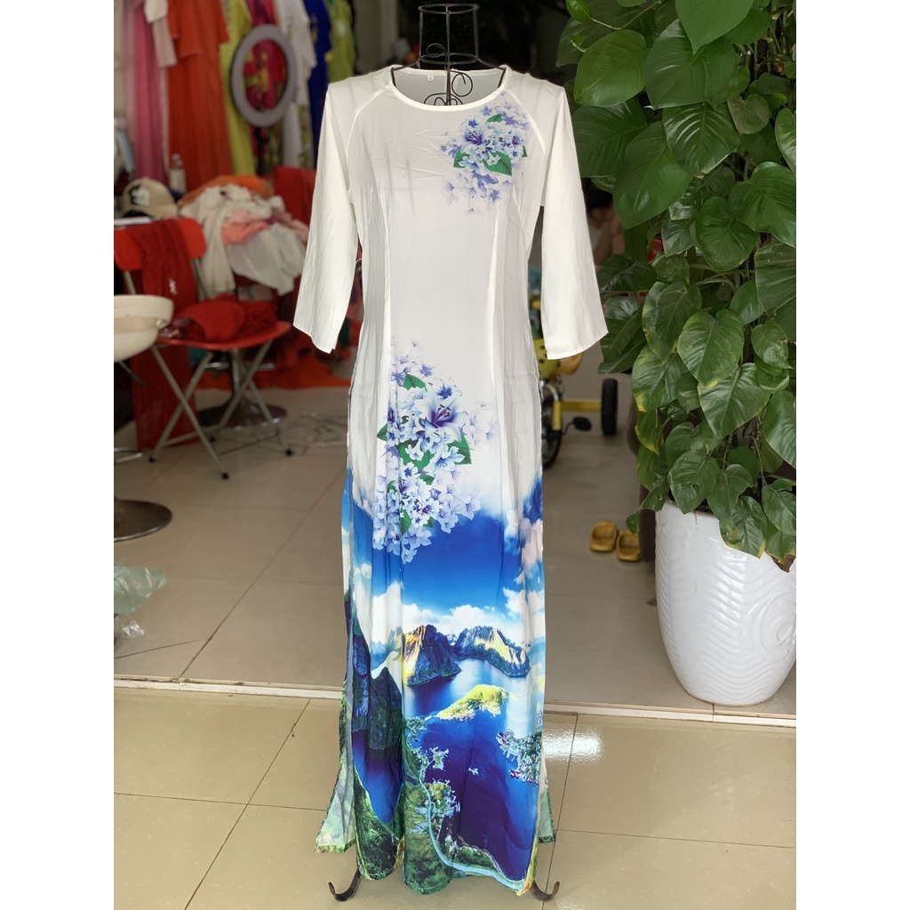 ÁO DÀI TRẮNG 3D