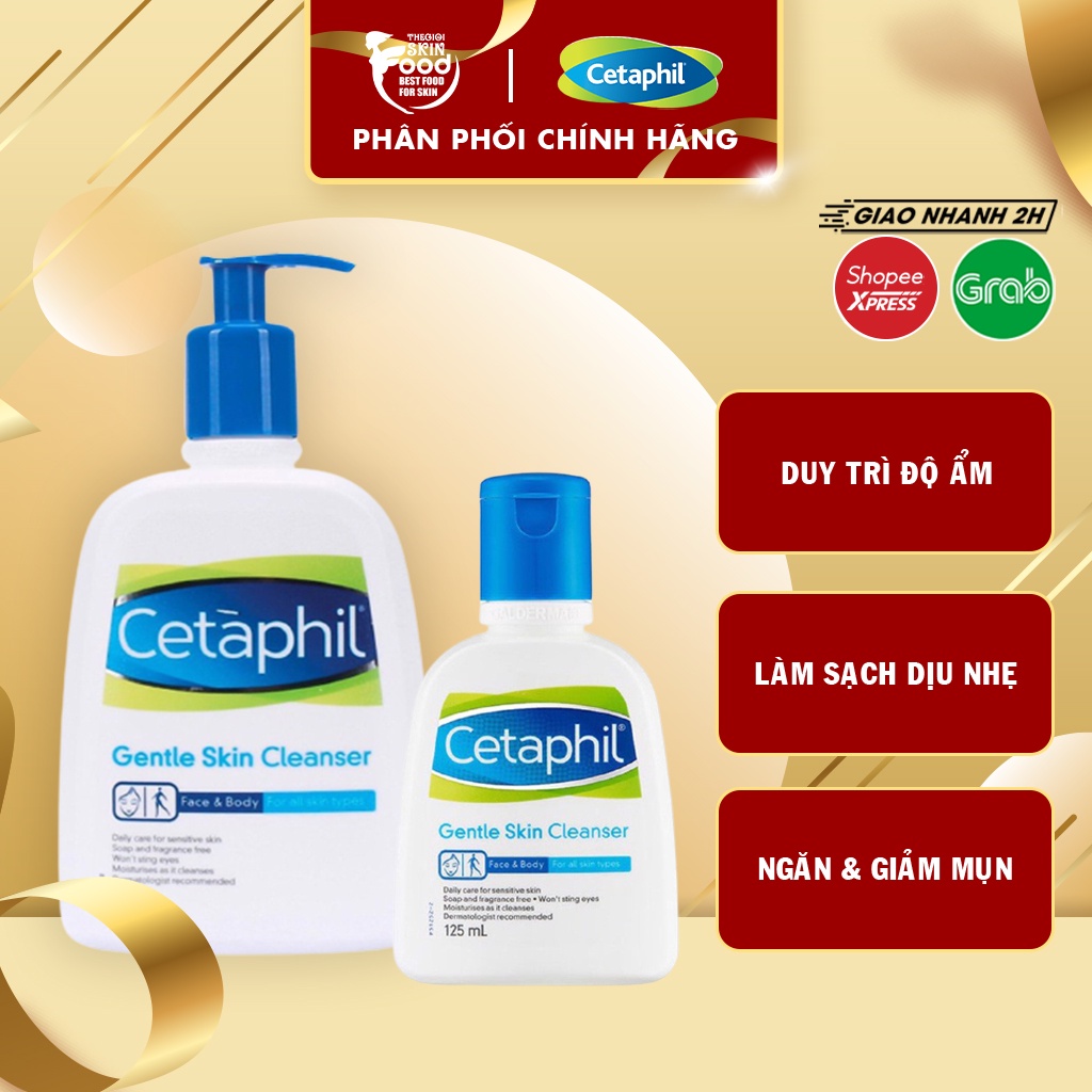 Sữa Rửa Mặt Dịu Nhẹ, Lành Tính Không Tạo Bọt Cetaphil Gentle Skin Cleanser