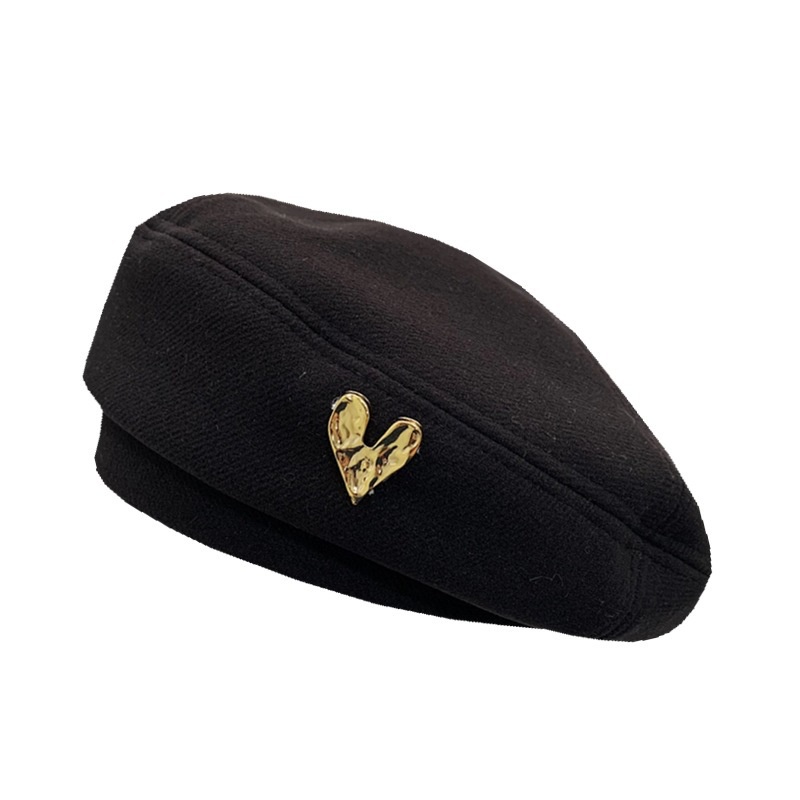 Mũ beret Len Phong Cách retro Hàn Quốc