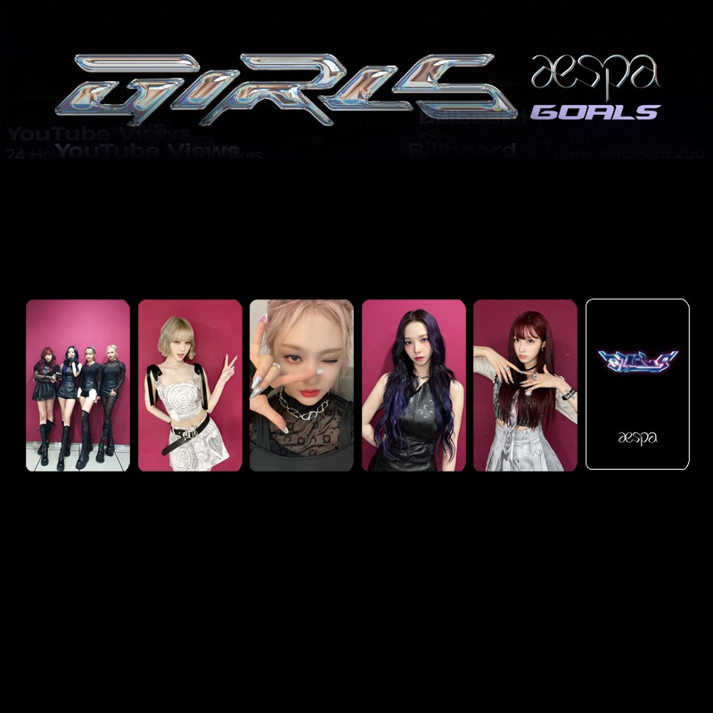 Album Ảnh Nhóm Nhạc Kpop Aespa GISELLE KARINA Thẻ
