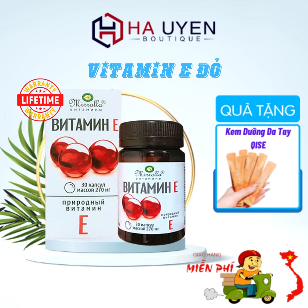 Vitamin E Đỏ, Sáng Da, Mờ Thâm Nám, Tăng Cường Hệ Miễn Dịch (Hàm Lượng 270mg)/50g [ CHÍNH - HÃNG ]