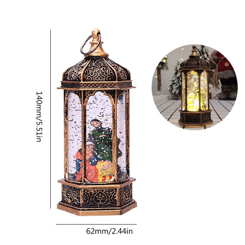 Lồng Đèn Nhựa Họa Tiết Giáng Sinh Treo Trang Trí Nhà Cửa