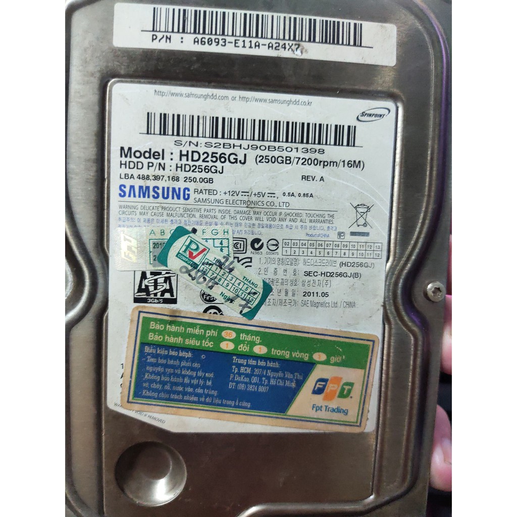 HDD SAmsung 250GB