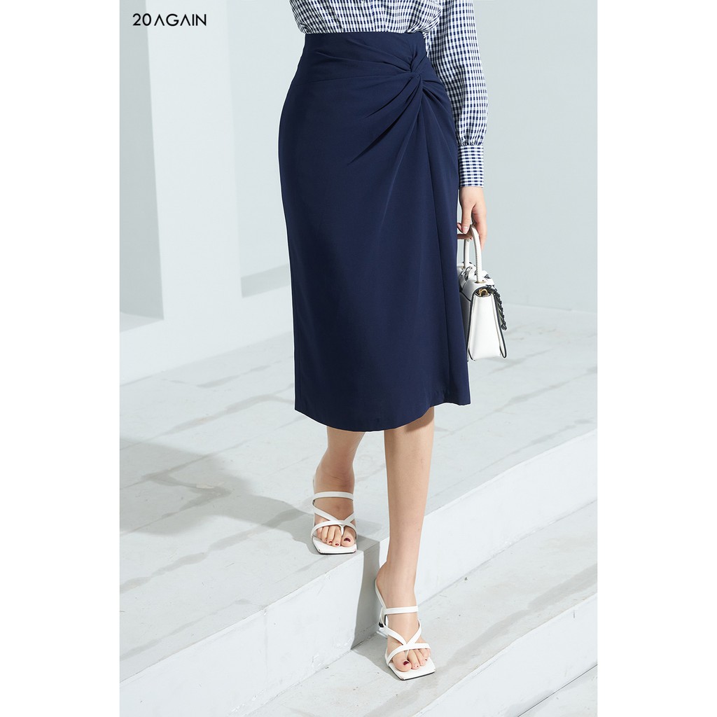 Chân váy dài xoắn eo 20AGAIN JDA1485 | BigBuy360 - bigbuy360.vn