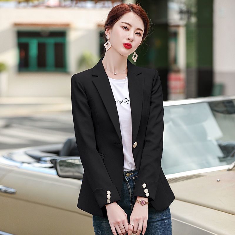 Áo Khoác Vest Tay Dài Dáng Ôm Màu Hồng Thời Trang Sang Trọng Cho Nữ