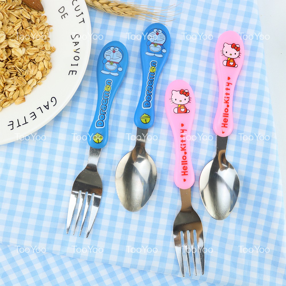 Hộp muỗng nĩa đũa trẻ em nhiều mẫu dễ thương cute TooYoo BK00401