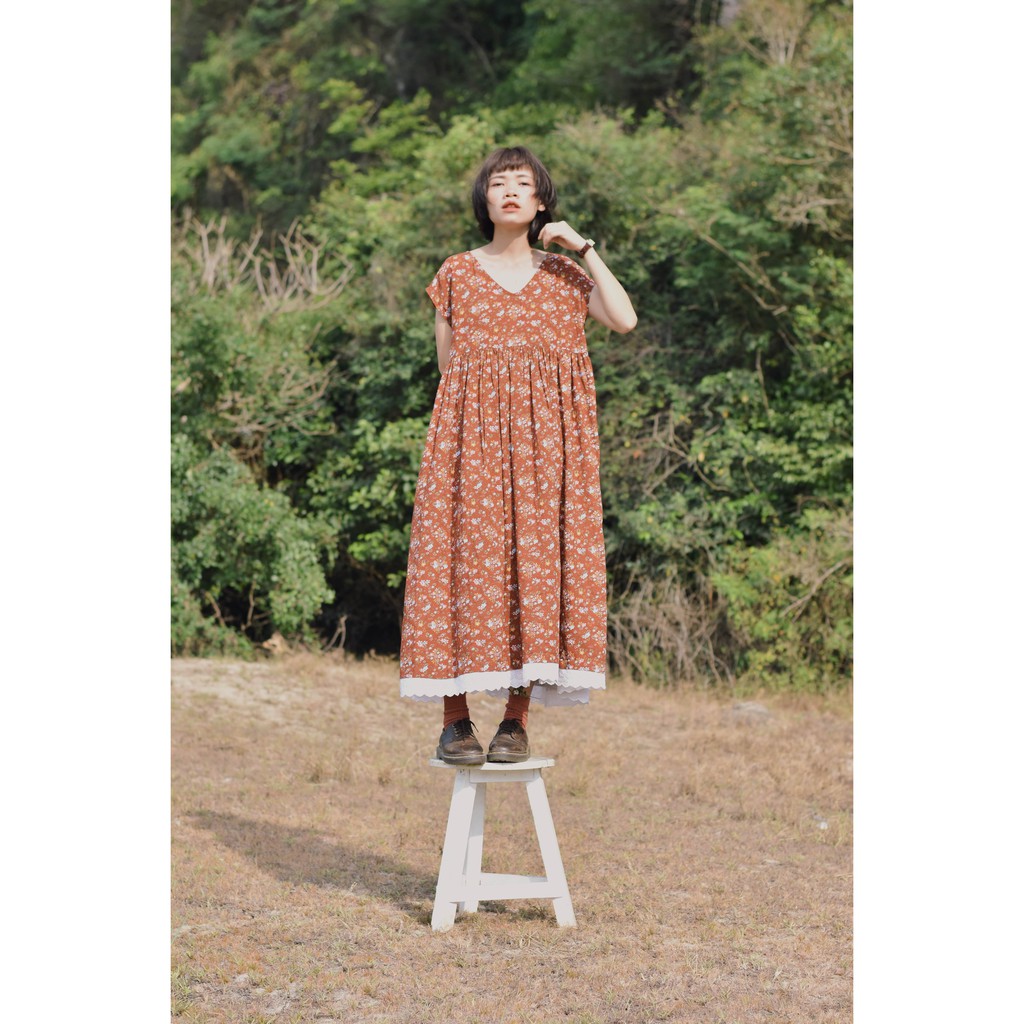 VÁY NA HOA THÔ COTTON