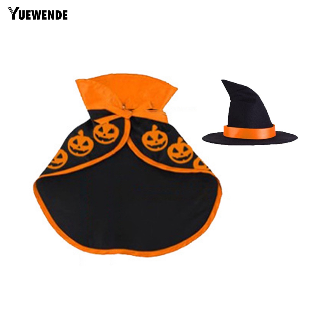 Yue.z Áo Choàng Nhẹ In Họa Tiết Bí Ngô Cho Thú Cưng