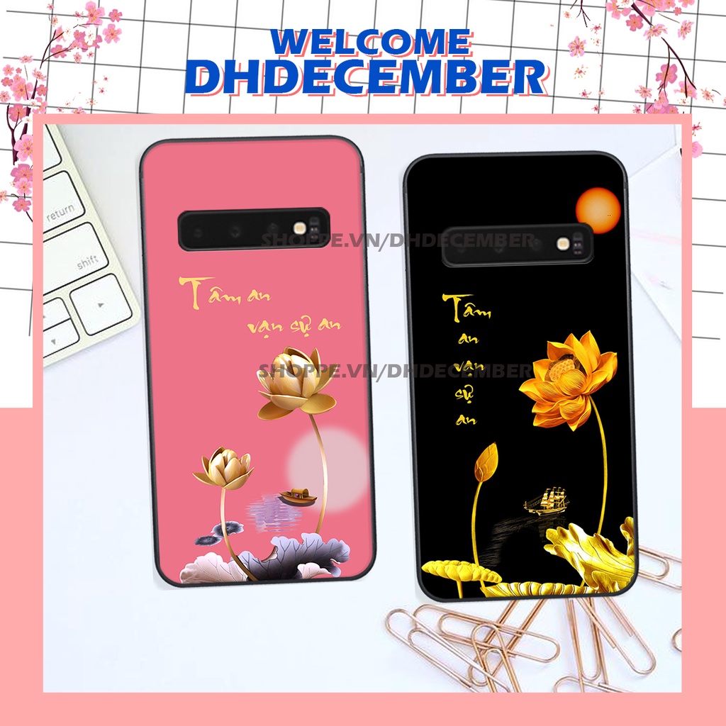 Ốp lưng Samsung Galaxy S10  / S10 PLUS / S10 5G in hình thư pháp tâm an vạn sự an ,mã đáo thành công SIÊU CHẤT