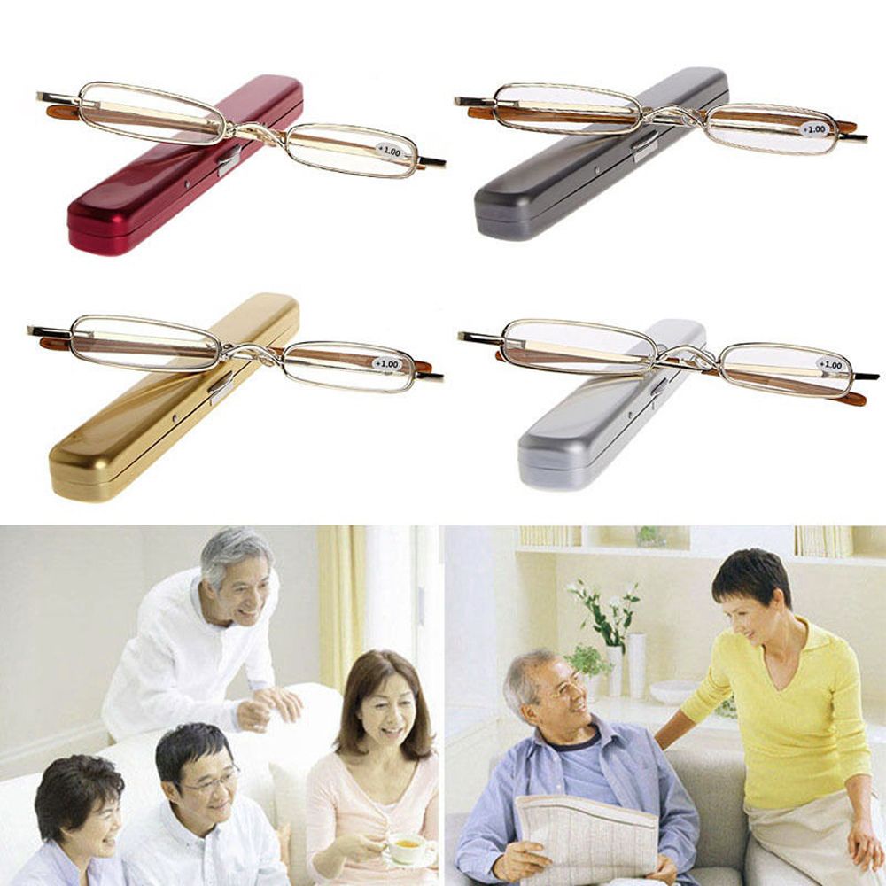 Kính đọc sách mini gọng kim loại nhẹ nhiều màu sắc cho người già