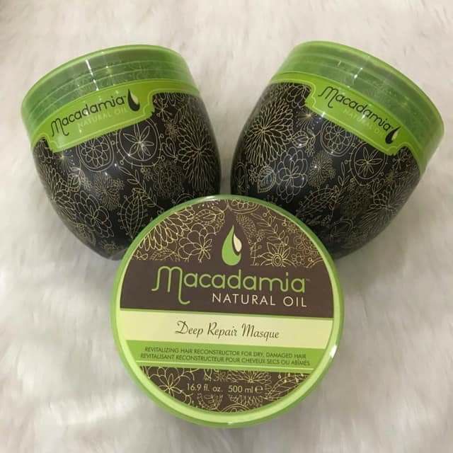 KEM Ủ TÓC MACADAMIA NATURAL OIL DEEP REPAIR MASQUE 500ml (Hàng chính hãng)