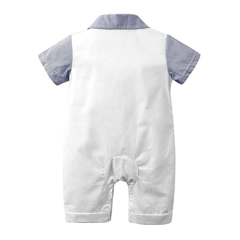 Bộ Body Bé Trai Công Tử Bodysuit Thắt Nơ Cho Bé Chất Cotton