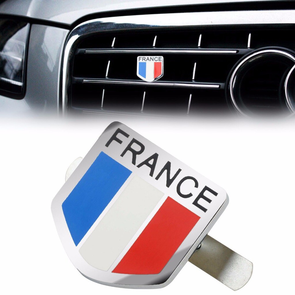 Tem Cờ FRANCE Nước Pháp Hợp Kim Nhôm Độc Đáo