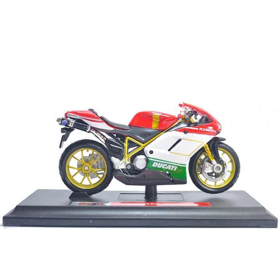 XE MÔ HÌNH Moto Siêu xe DUCATI 1098S ITALIA - MAISTO tỷ lệ 1:18